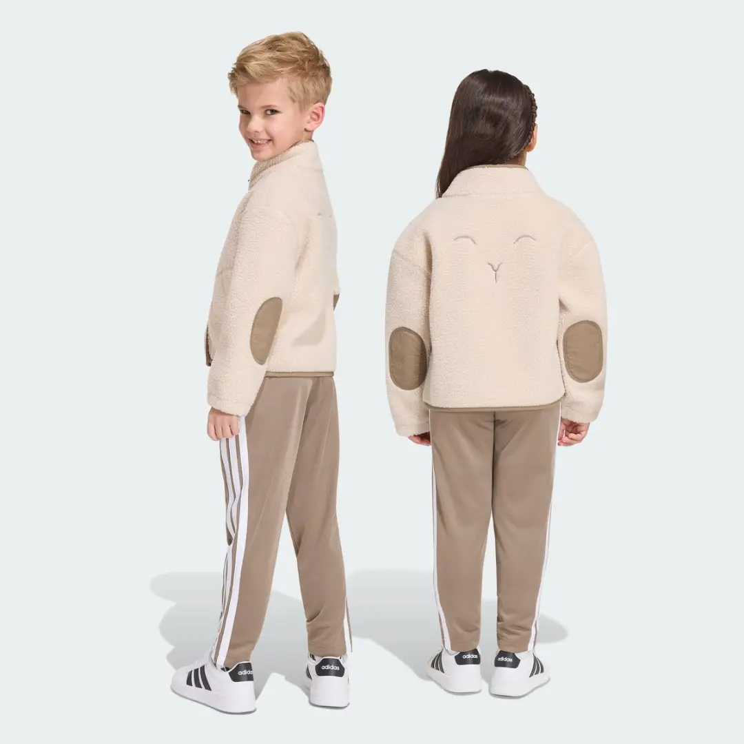 Adidas Sportswear Alpaca Sherpa Jack - Kinderen 140 - Beige