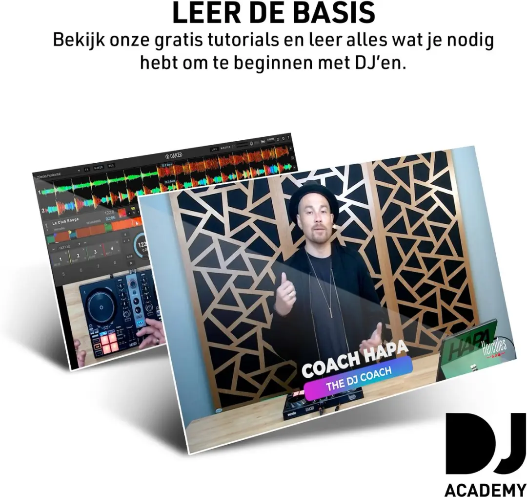 Hercules DJControl Inpulse 200 MK3 DJ-Controller - 2 Kanalen - 8 Drumpads - DJ45 Hoofdtelefoon - 200 Stuks