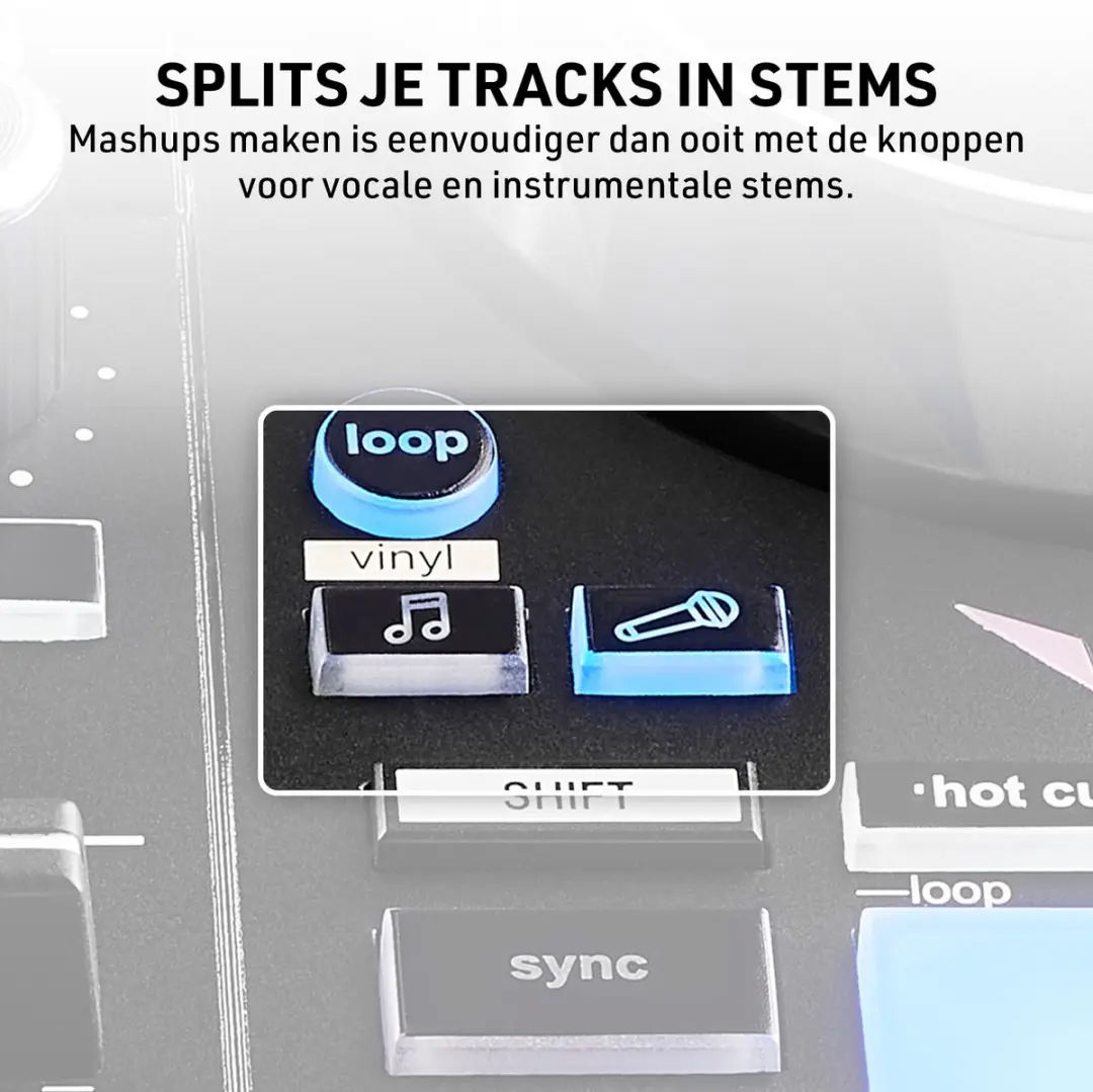 Hercules DJControl Inpulse 200 MK3 DJ-Controller - 2 Kanalen - 8 Drumpads - DJ45 Hoofdtelefoon - 200 Stuks
