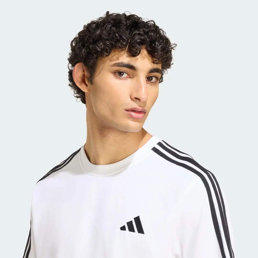 Adidas 3-Stripes T-Shirt Heren Wit - XXL