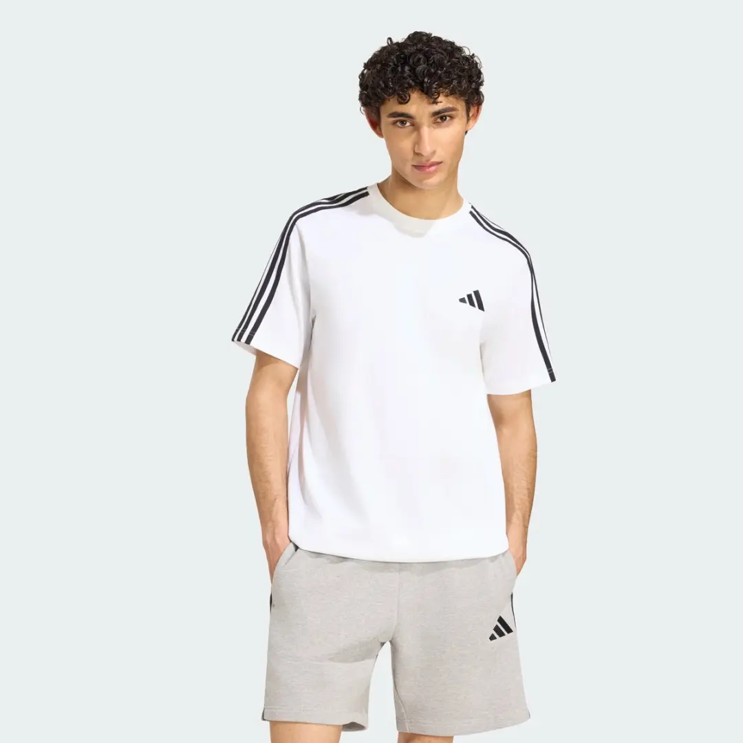 Adidas 3-Stripes T-Shirt Heren Wit - XXL