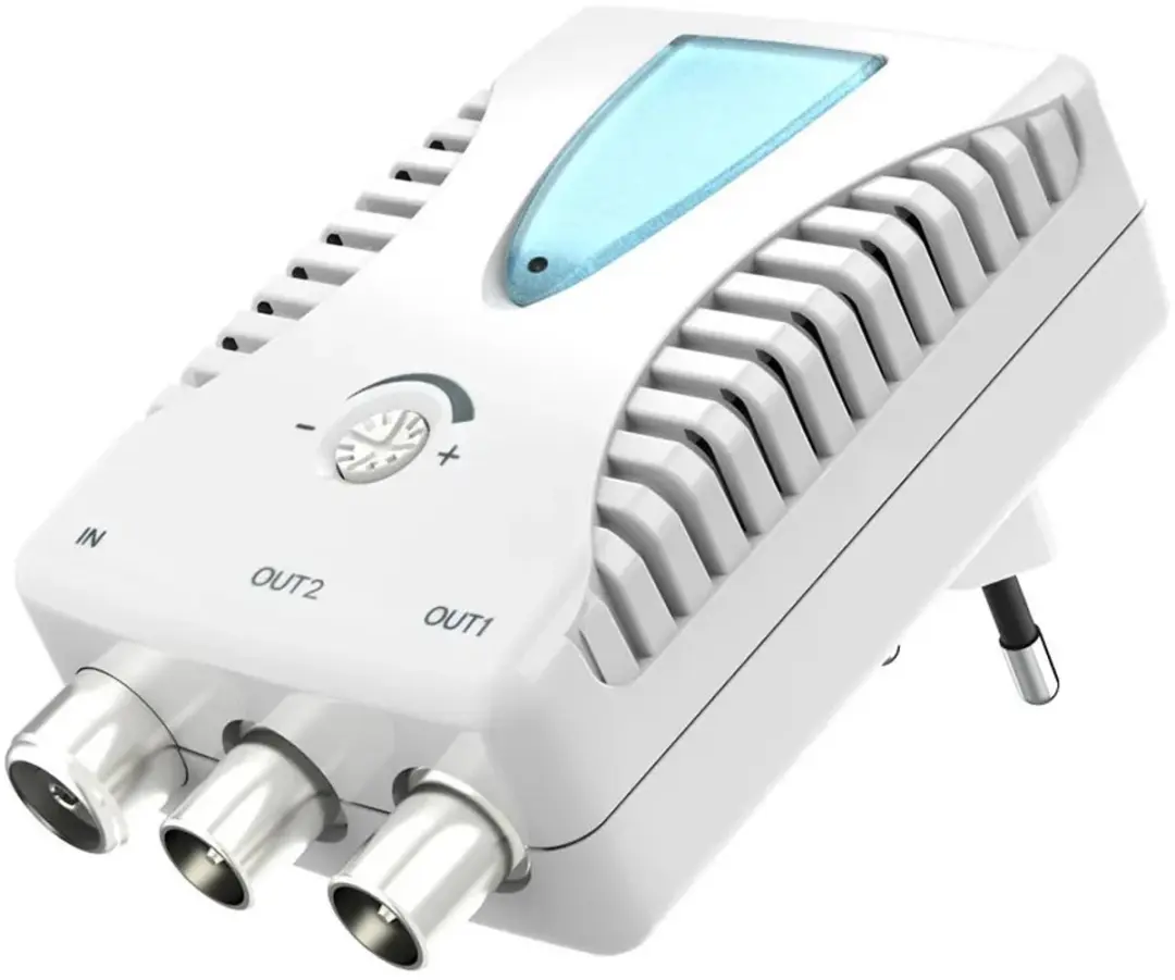 Hama 00205228 BK/CATV-versterker - 2 Apparaten - Wit