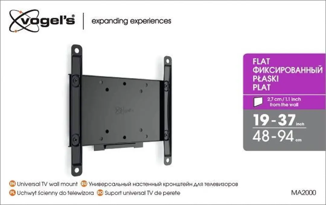 Vogel's MA2000 Wandbeugel 40" - Zwart - afbeelding 4 van 4