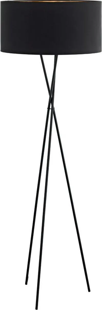 Eglo Fondachelli Vloerlamp E27 151,5cm - Zwart/Koper