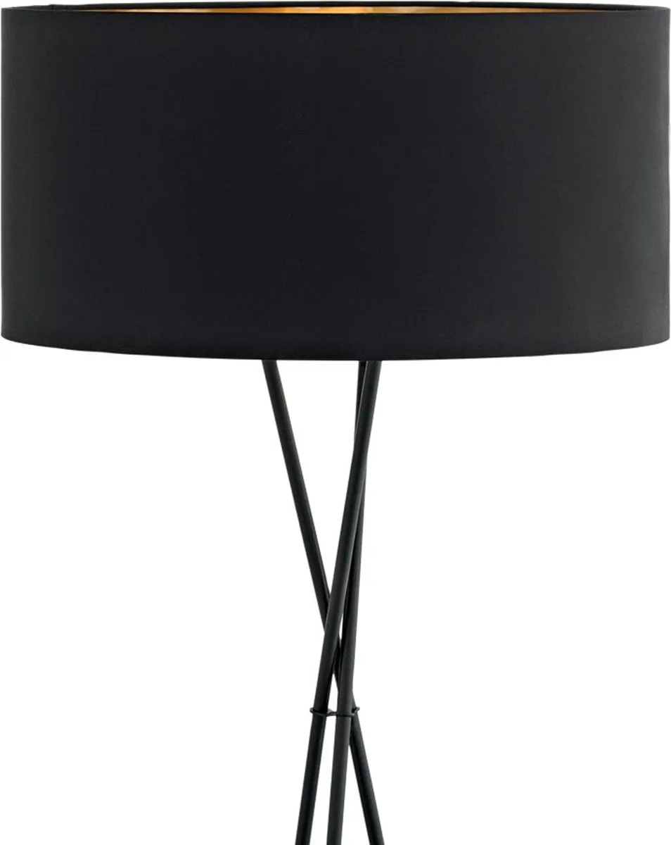 Eglo Fondachelli Vloerlamp E27 151,5cm - Zwart/Koper
