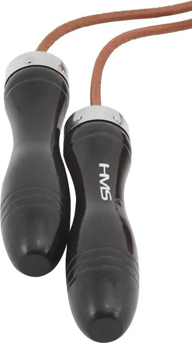 HMS SK43 Leren Springtouw - Retro Stijl - Houten Handvaten