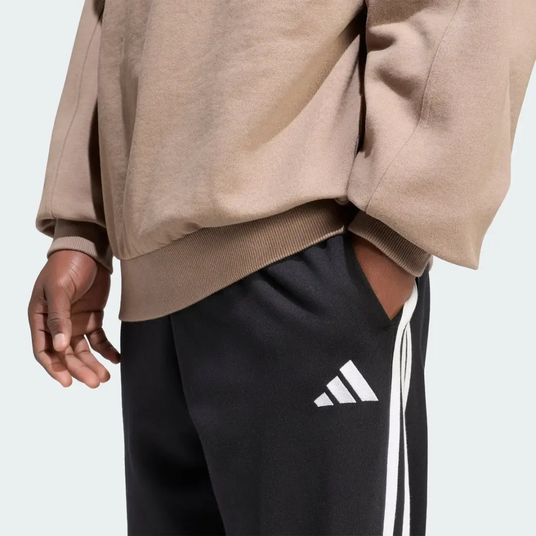 adidas 3-Stripes Tapered Cuffed Trainingsbroek S - Zwart