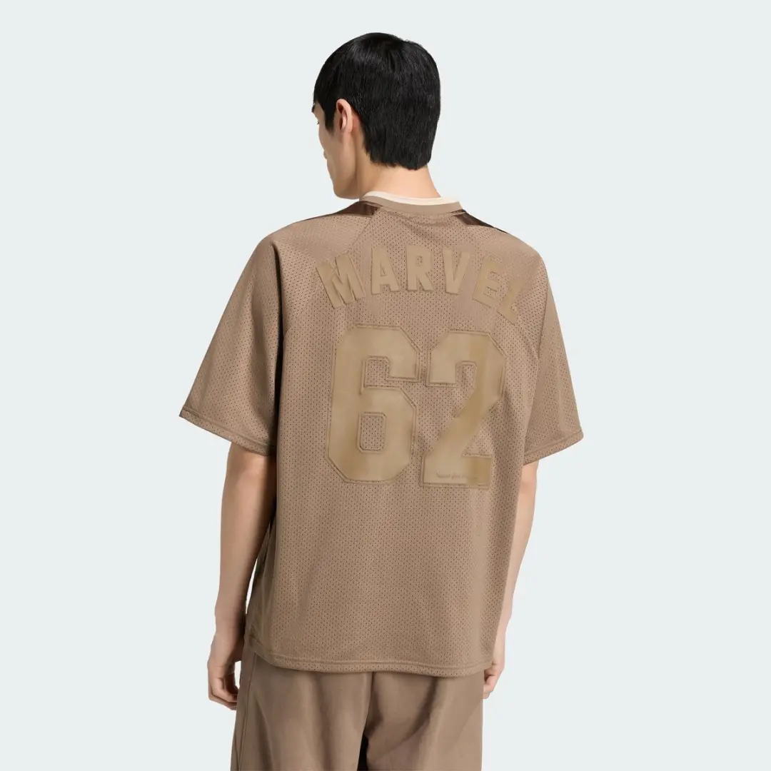 adidas Marvel Spider-Man Mesh Sportshirt KS2966 - Heren - Beige - afbeelding 6 van 6