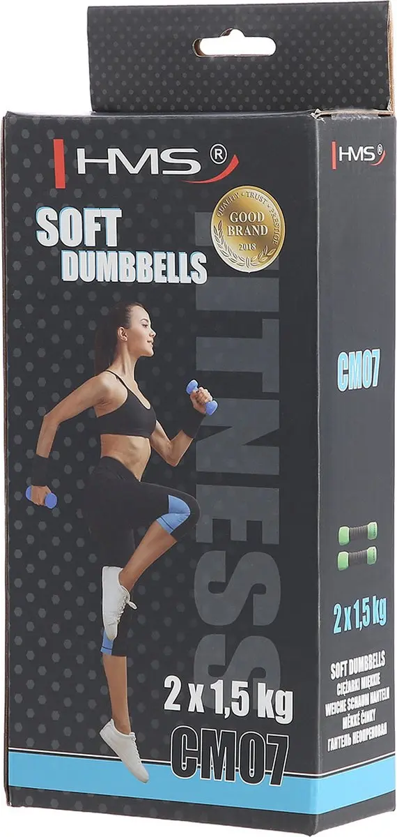 HMS CM07 Zachte Dumbbellset 3kg - Groen