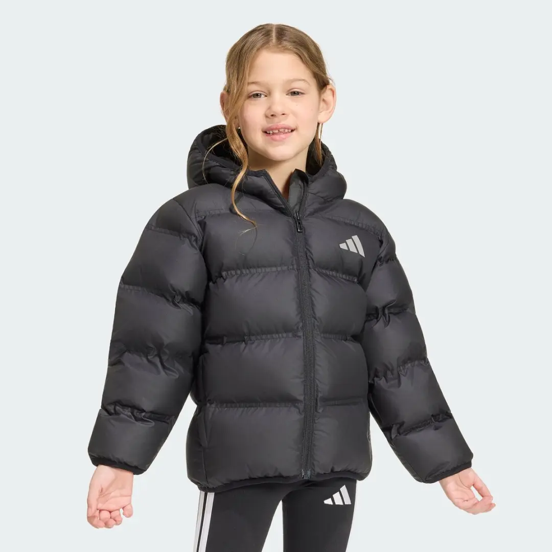 Adidas Sportswear Donsjack - Kinderen 128 - Zwart - afbeelding 6 van 6