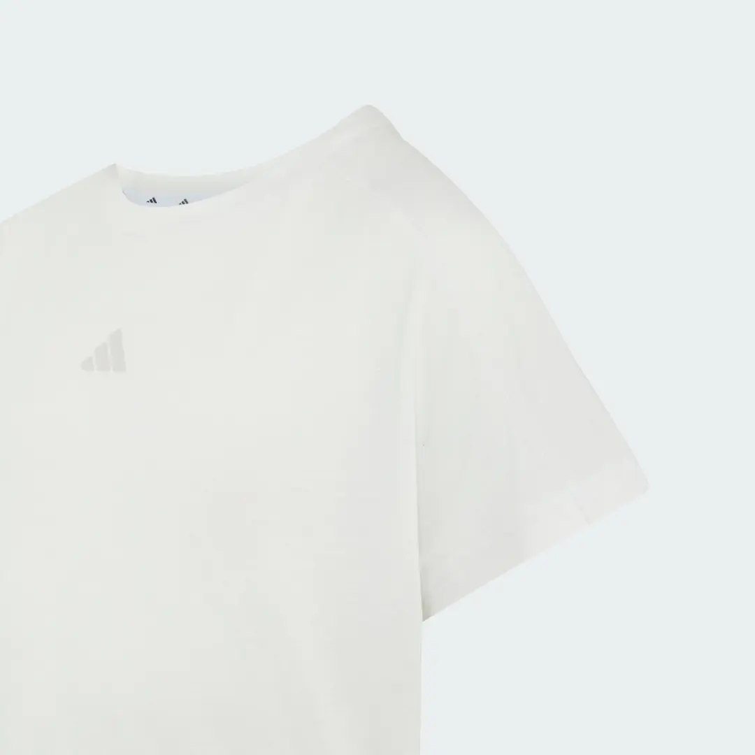 Adidas T-Shirt Meisjes KY3617 - Wit - Maat 164 - afbeelding 6 van 6