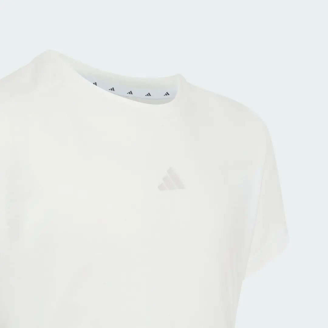 Adidas T-Shirt Meisjes KY3617 - Wit - Maat 164