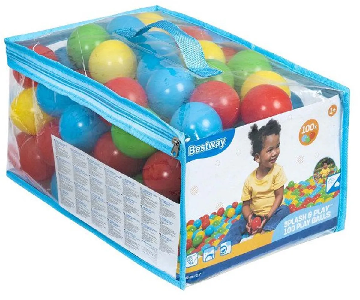 Bestway Zak met 100 Plastic Ballen - 7035062090 - Multikleur - afbeelding 6 van 6