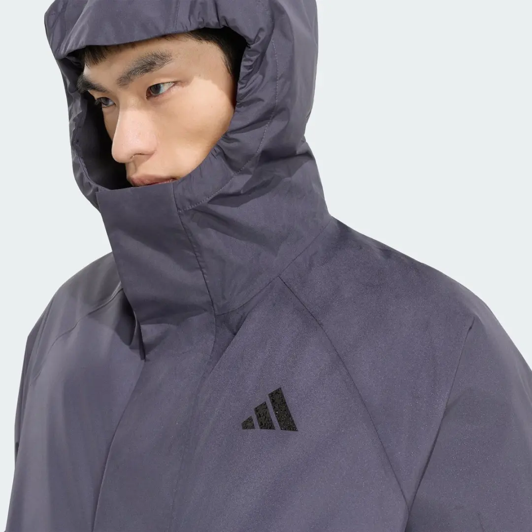 Adidas Sportswear Essentials Regenjack TX855 - Heren Grijs