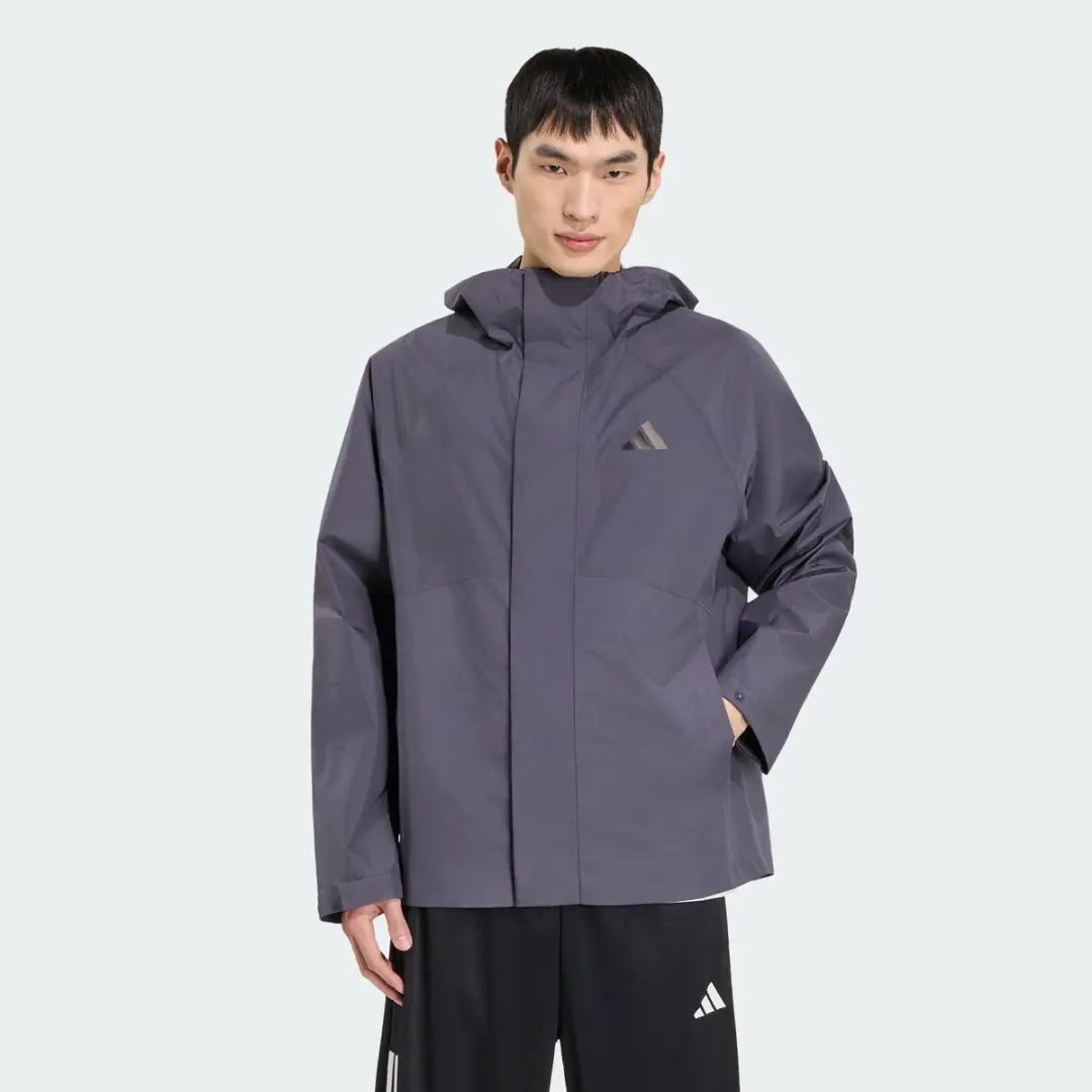 Adidas Sportswear Essentials Regenjack TX855 - Heren Grijs