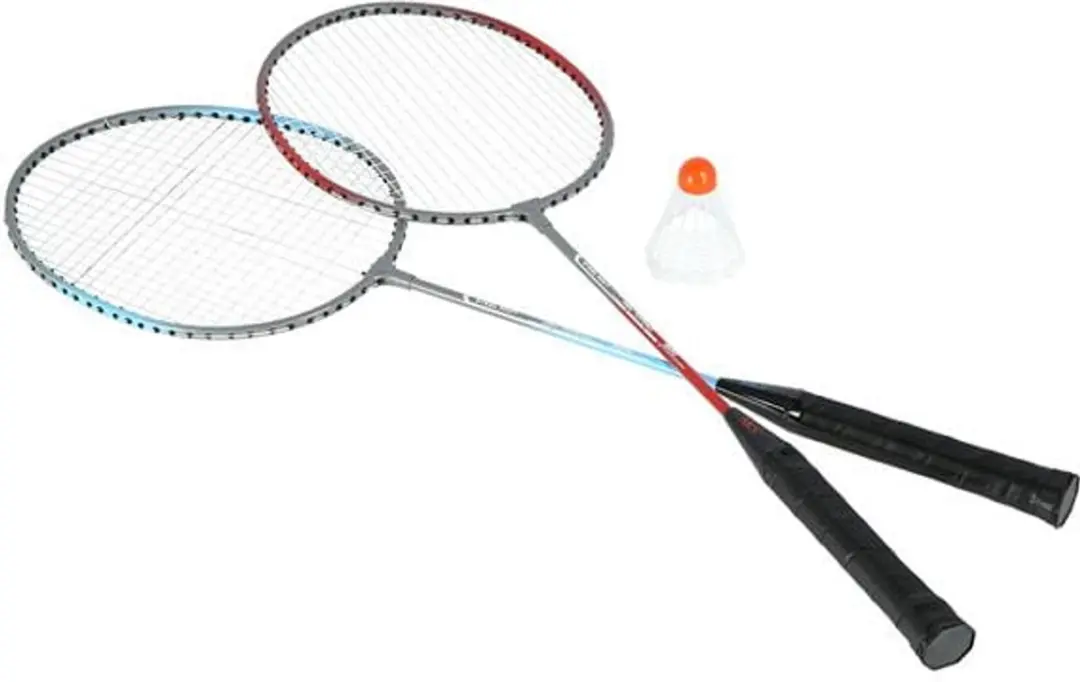 Nils NRZ002 Badminton Set - 2 Rackets inclusief Shuttle - Rood/Blauw/Zwart