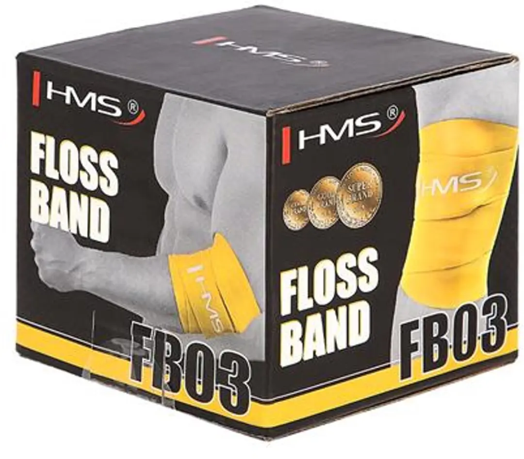 HMS FB03 Fitness Gumband - Grijs - 16-32kg