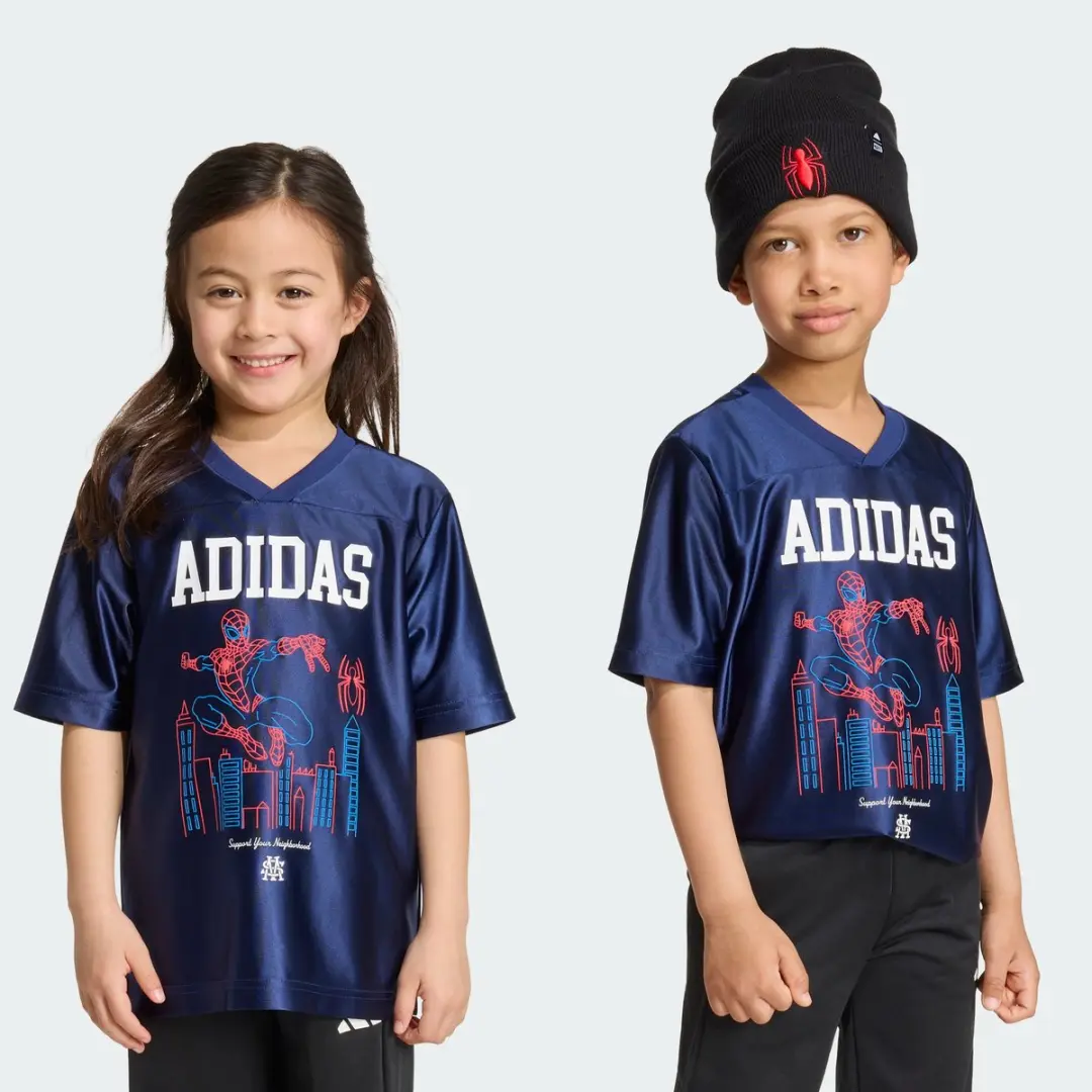 adidas Marvel Spider-Man T-Shirt KS3966 - Kinderen 104 - Blauw