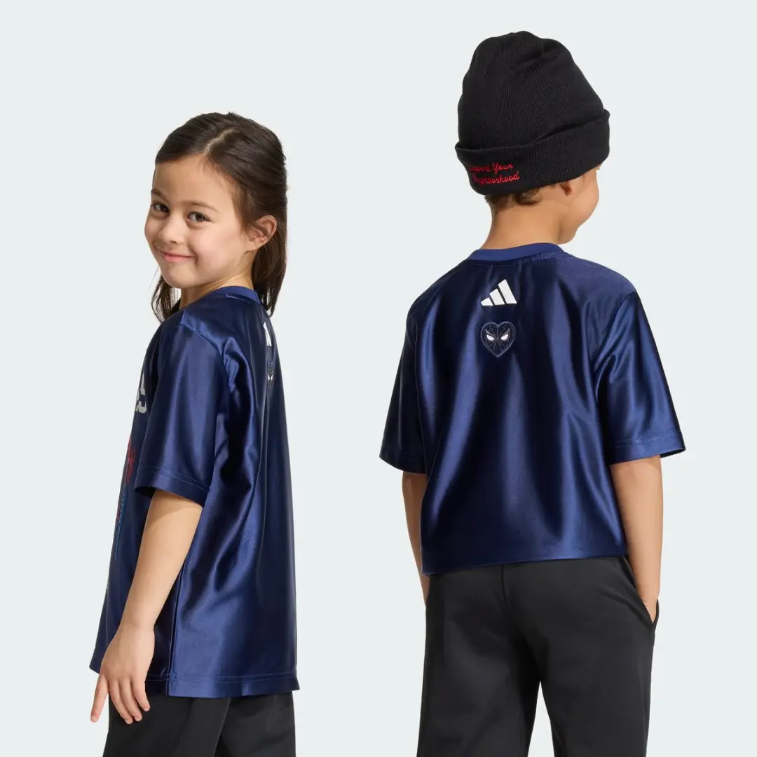 adidas Marvel Spider-Man T-Shirt KS3966 - Kinderen 104 - Blauw