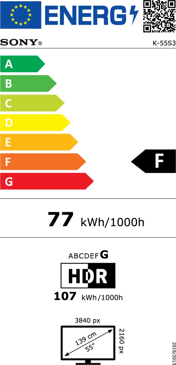 Sony Bravia 3 - 55 inch - 4K LED - 2025