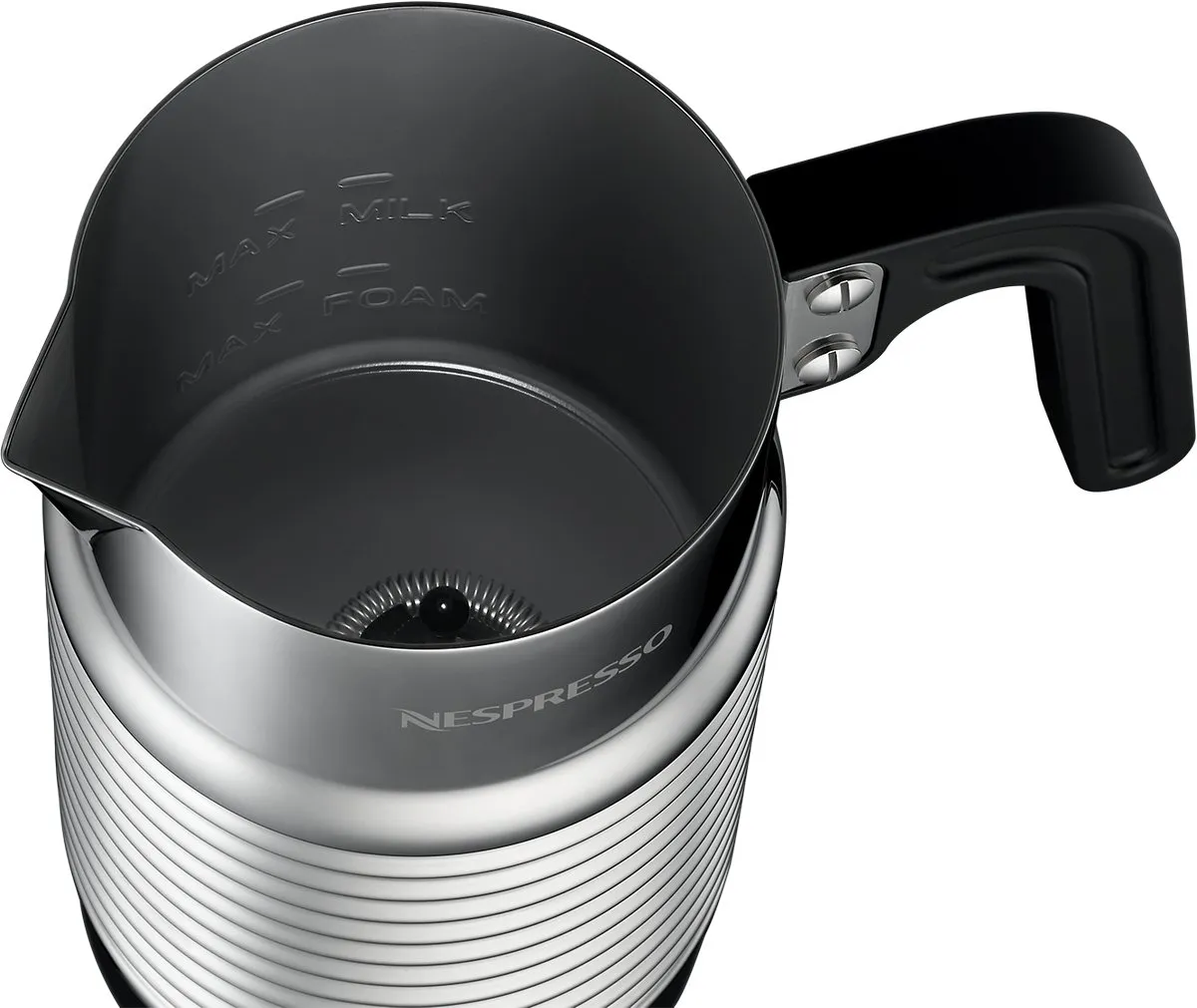 Nespresso Aeroccino 4 Melkopschuimer 240ml - 3 Snelheden - Zwart/Metallic