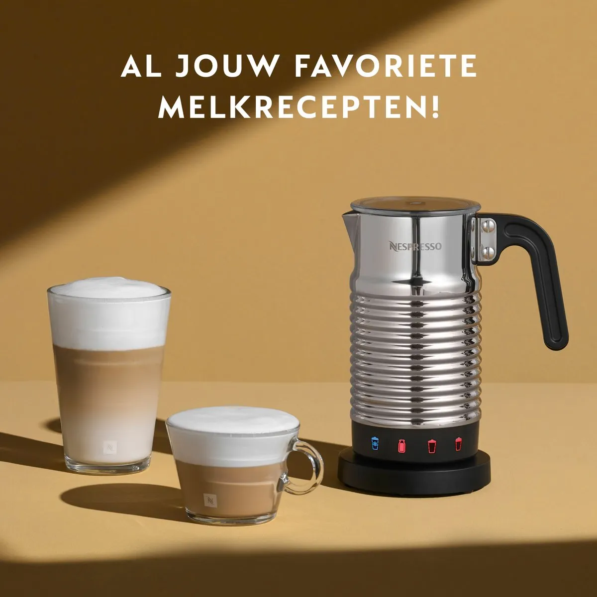 Nespresso Aeroccino 4 Melkopschuimer 240ml - 3 Snelheden - Zwart/Metallic - afbeelding 6 van 6