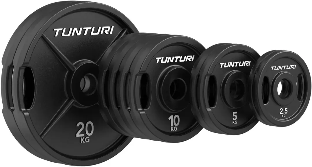 Tunturi Platinum Cast Iron Halterschijven 45cm - 95kg - 10 Stuks