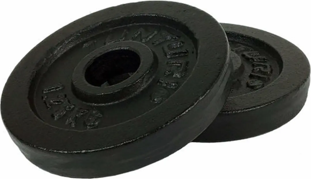 Tunturi Halterschijf 5 kg - Ø30mm - Gietijzer - Zwart