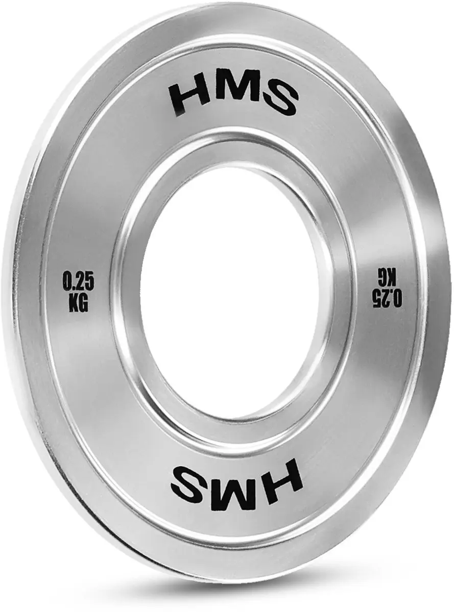 HMS TOS02 Olympische Stalen Gewichtsplaat 0.25kg - Gekalibreerd