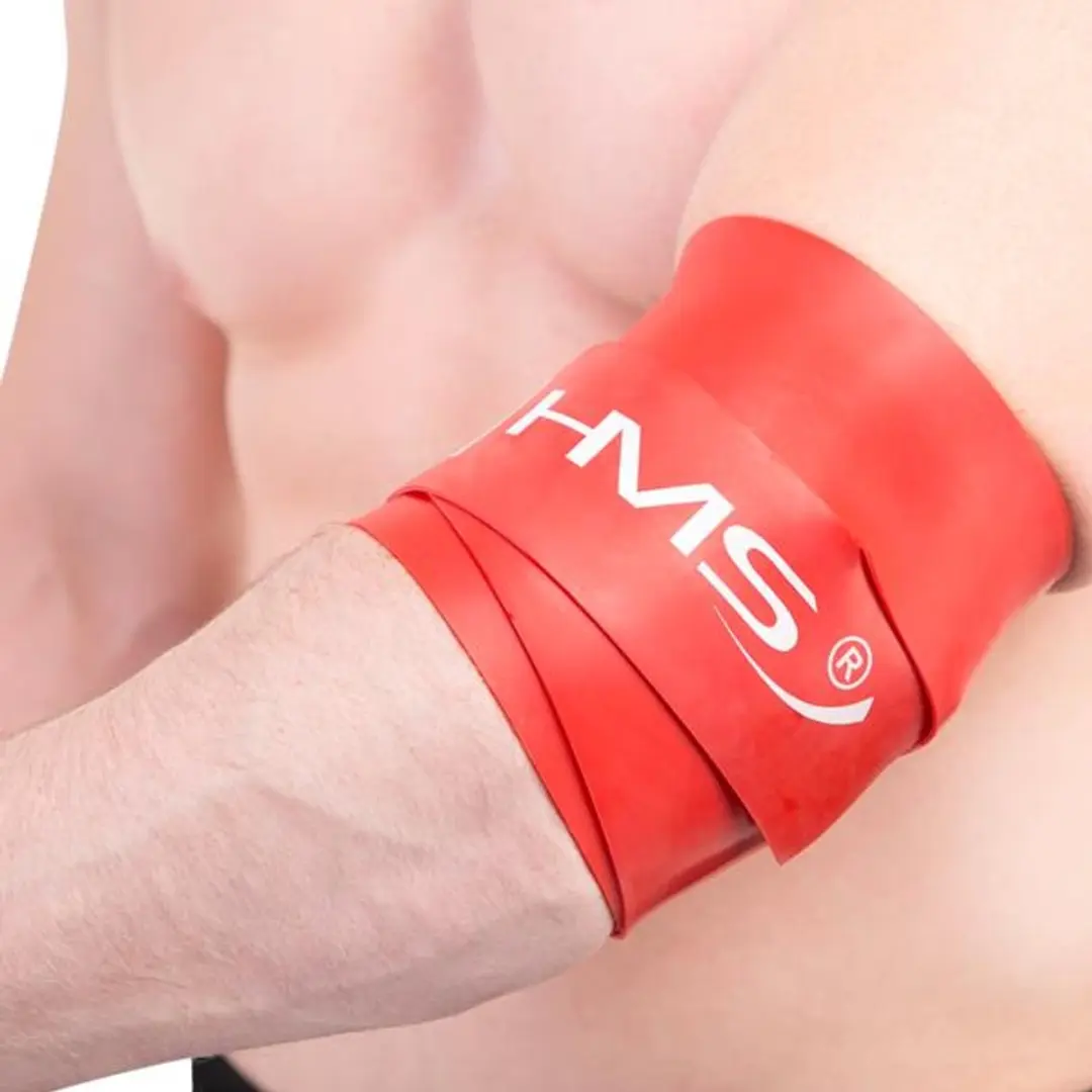 HMS FB01 Weerstandsband 1.2x50x2080mm - Rood