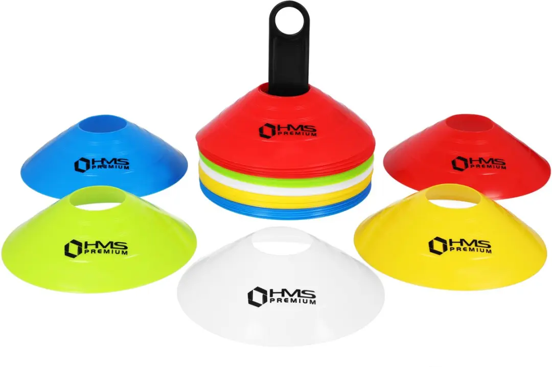 HMS GTR50 Serie Trainingskegels - 50 Stuks Multicolor