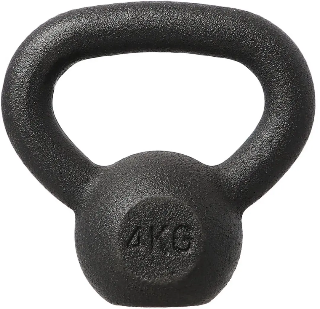 HMS KZG06 Gietijzeren Kettlebell 6 kg - Zwart