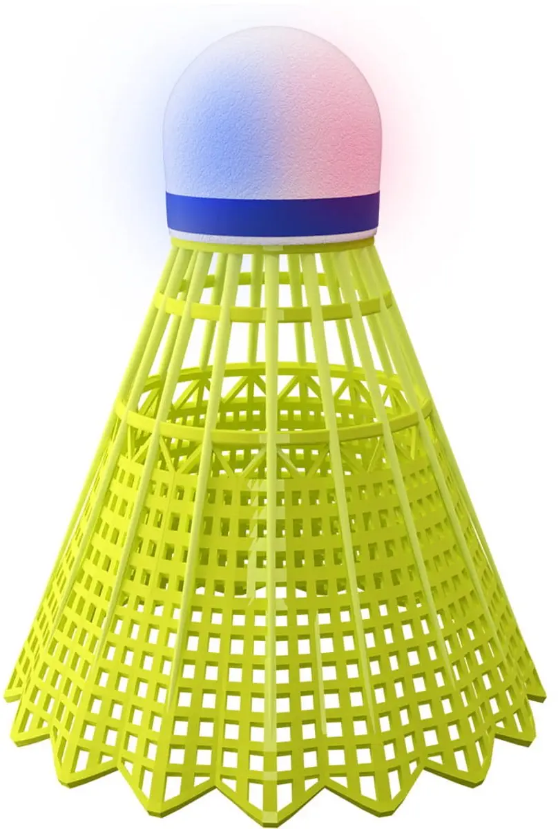 Nils NBL6293 Badminton Set - 3 LED Shuttles Multicolor