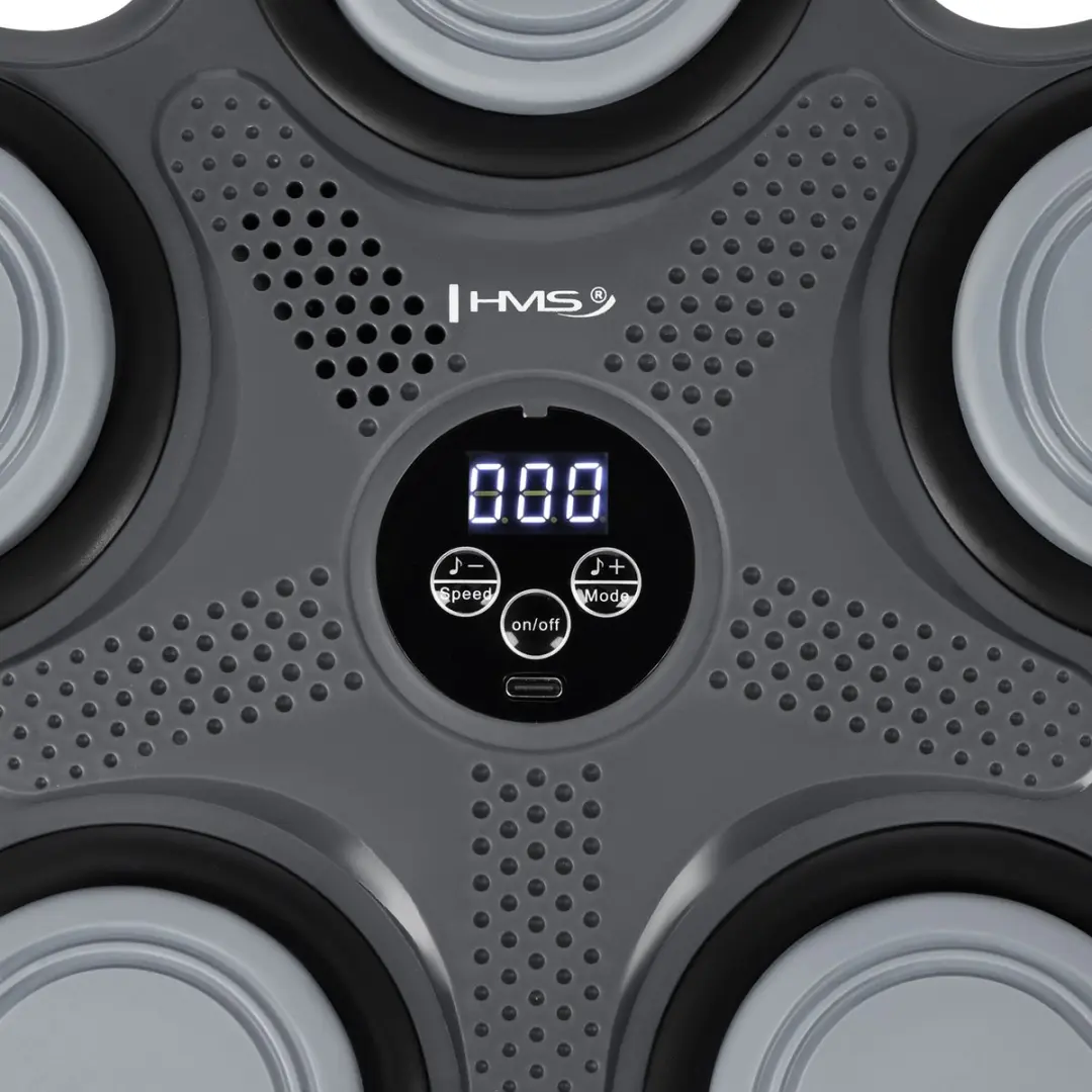 HMS TB11 Serie Elektronisch Boksschild - Bluetooth LED - Zwart/Grijs - Incl. MMA Handschoenen - afbeelding 6 van 6