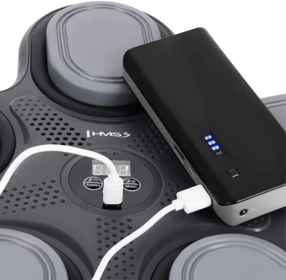HMS TB11 Serie Elektronisch Boksschild - Bluetooth LED - Zwart/Grijs - Incl. MMA Handschoenen