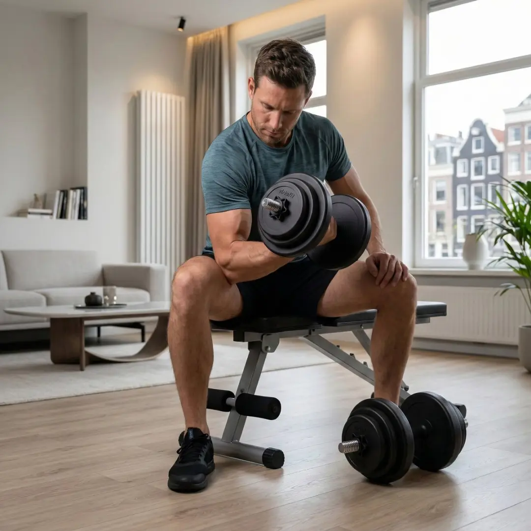Virtufit Verstelbare Dumbbell Set 28kg - 2x14kg - Zwart