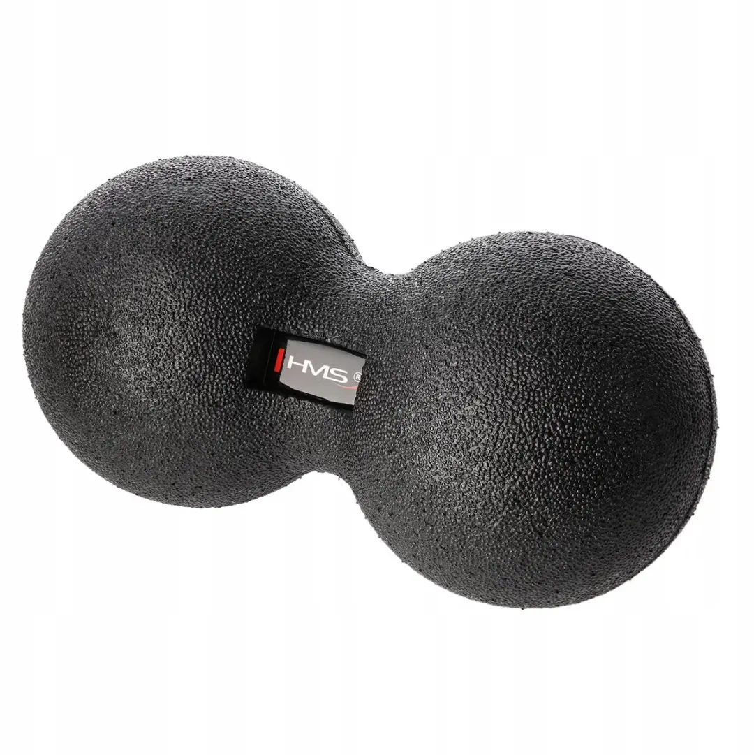 HMS Duo Ball Massagebal 12x24cm - Zwart