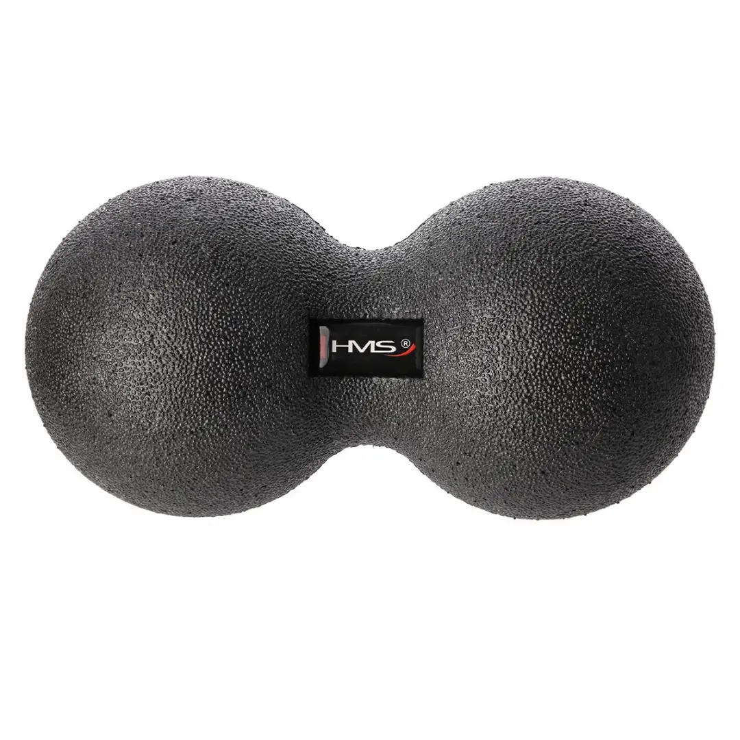 HMS Duo Ball Massagebal 12x24cm - Zwart