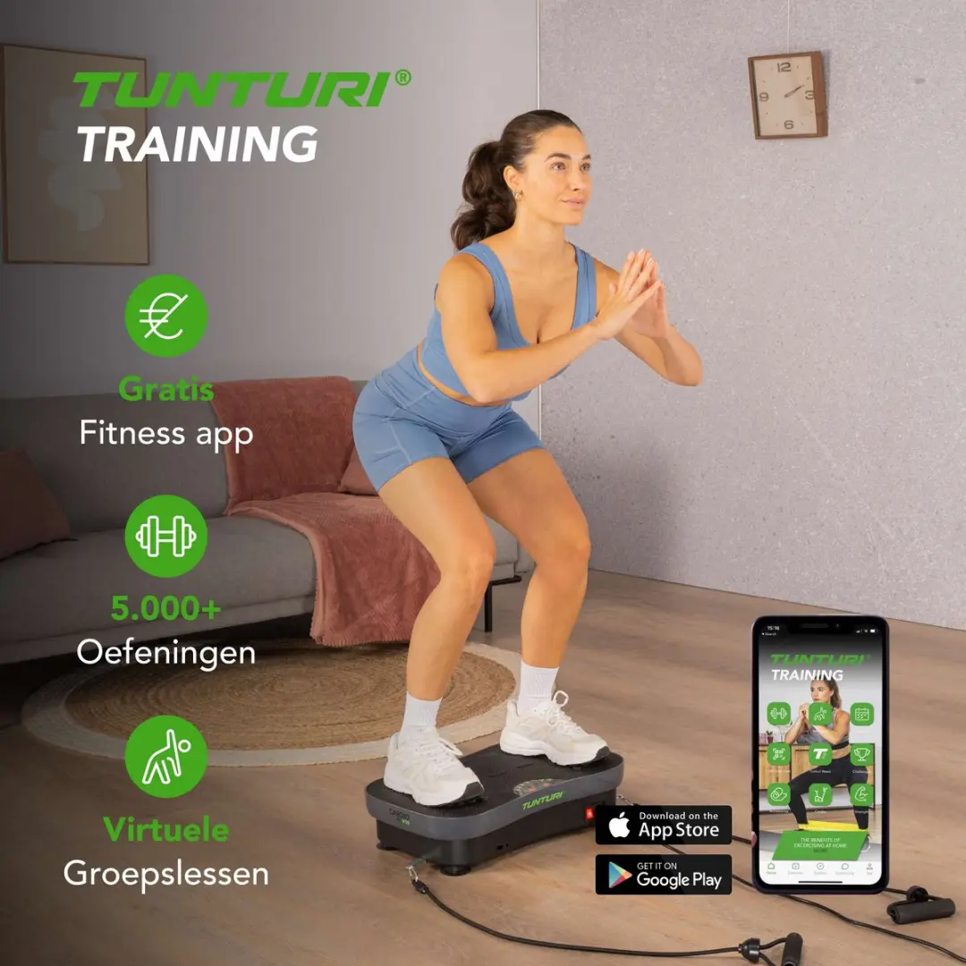 Tunturi Cardio Fit V30 Trilplaat - 99 Snelheden - Grijs/Zwart - afbeelding 6 van 6