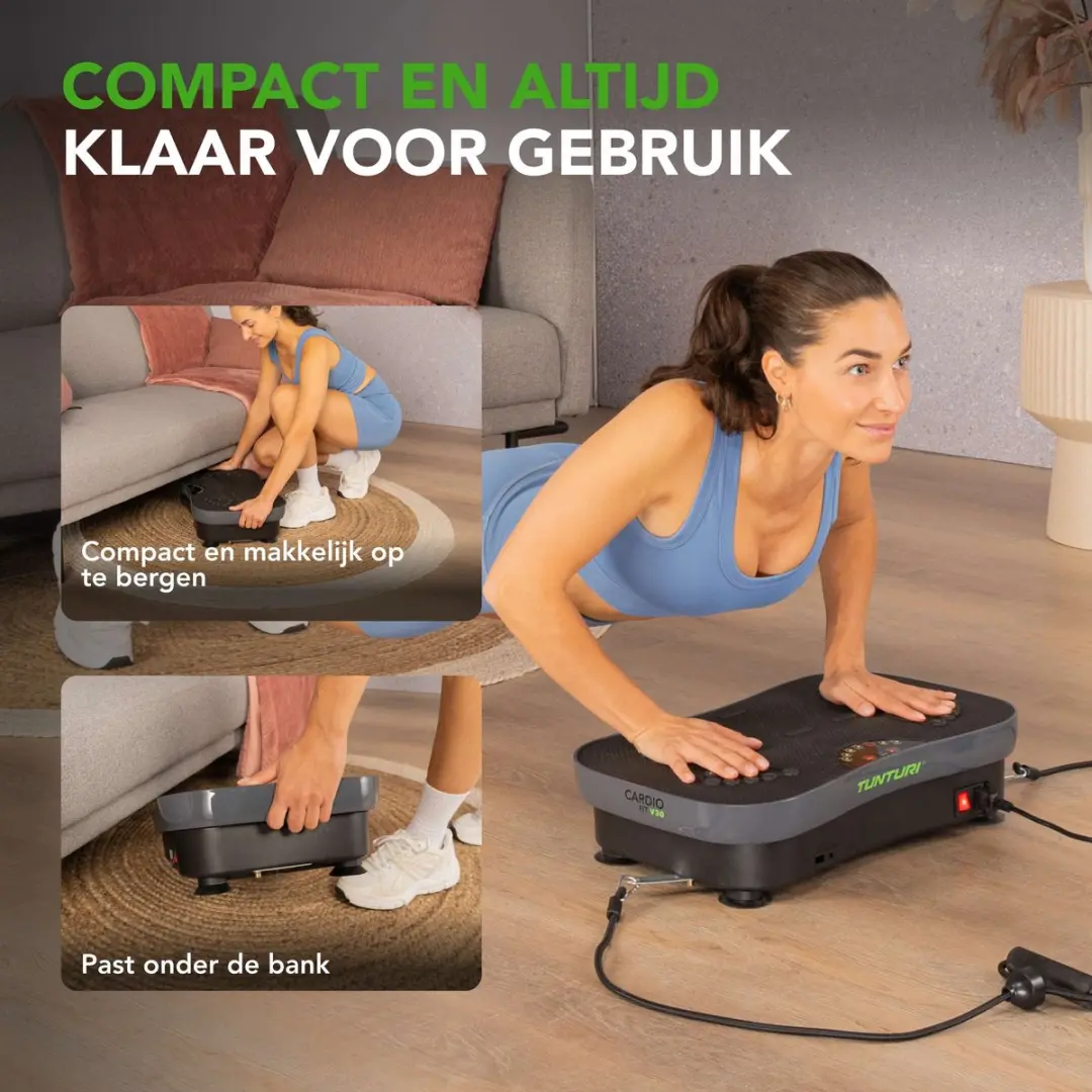 Tunturi Cardio Fit V30 Trilplaat - 99 Snelheden - Grijs/Zwart
