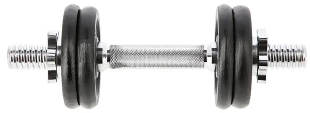 HMS SG02 Gietijzeren Halterset 14kg - Nikkel