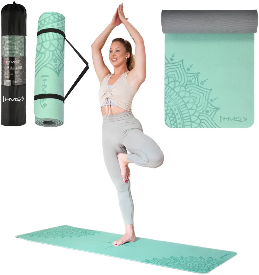 HMS YM10 Yogamat - Mint - TPE Antislip