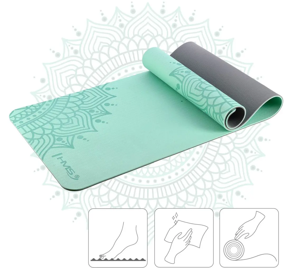 HMS YM10 Yogamat - Mint - TPE Antislip