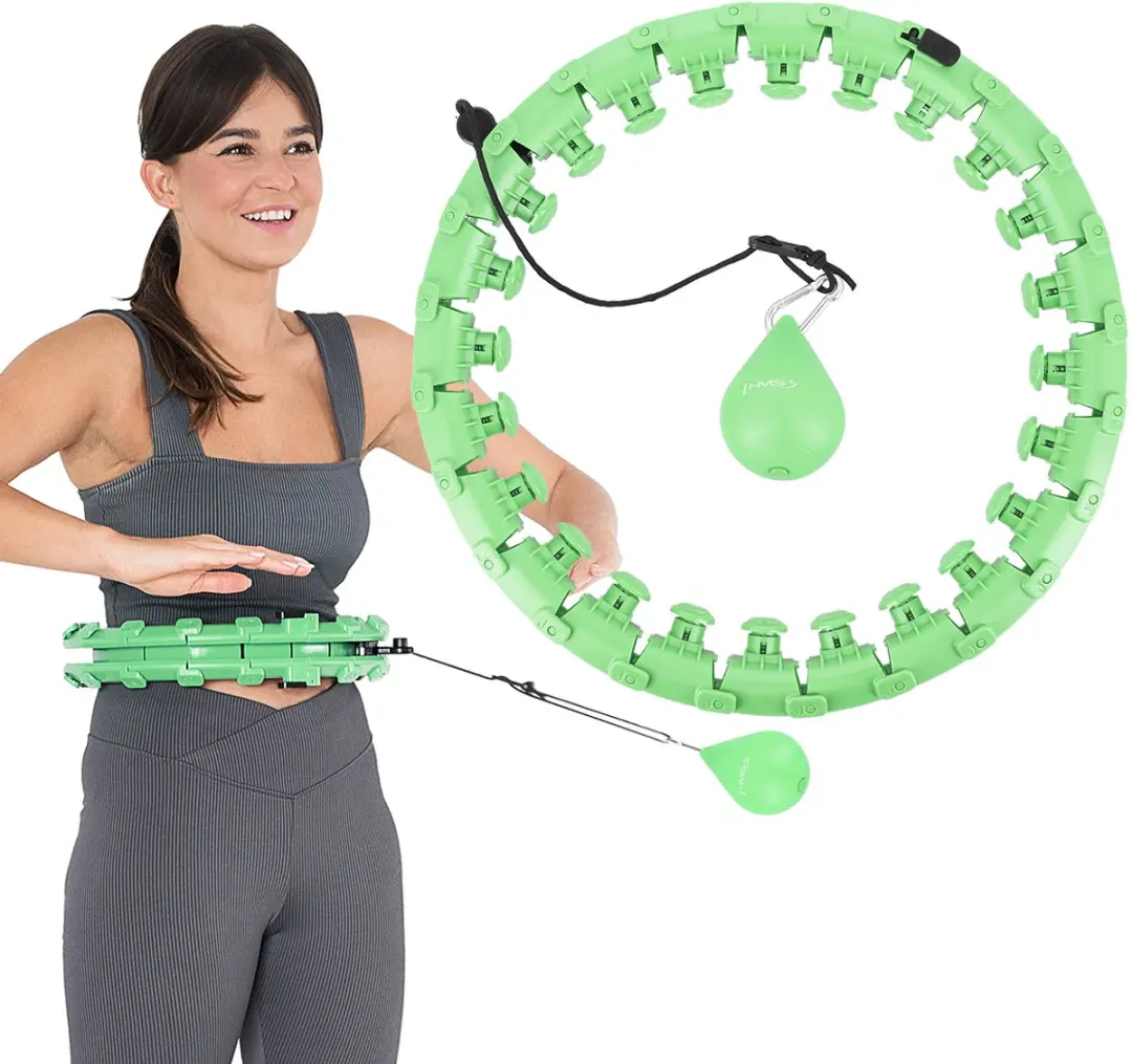 HMS HHW01 Hula-Hoop Set - 26cm - Groene Hoepel met BR163 Afslankgordel