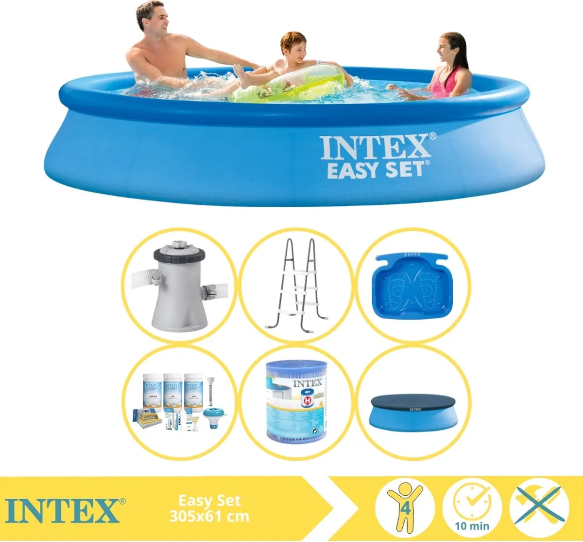 Intex Easy Set Opblaaszwembad 305x61cm