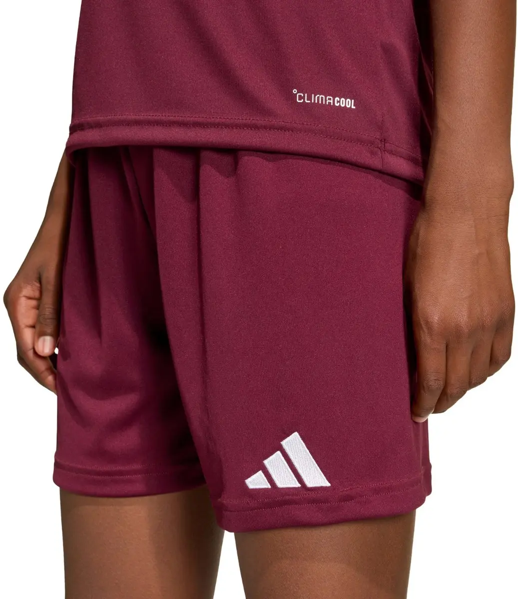 adidas Entrada 26 Korte Broek - 128 Team Maroon/White