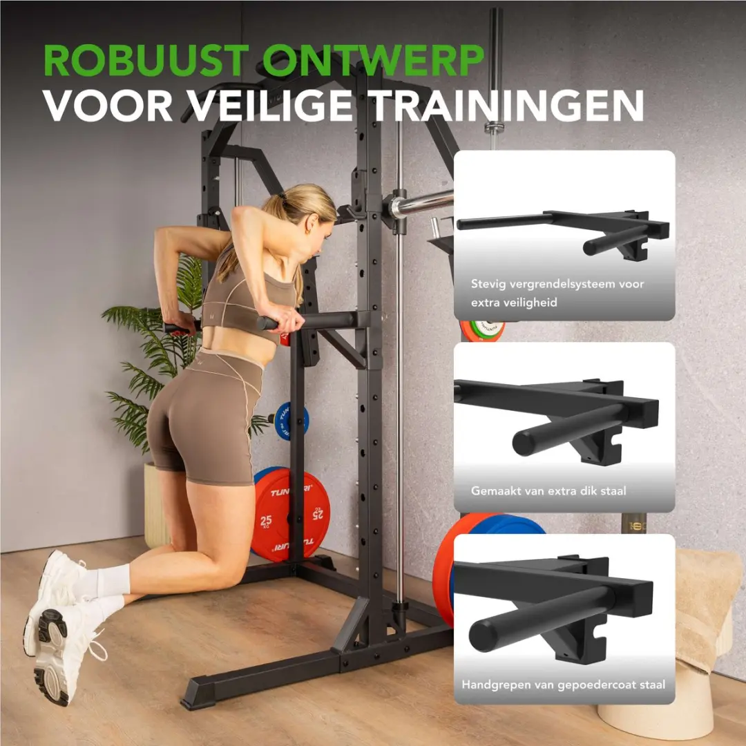 Tunturi PR60 Power Rack Dip Handle - Zwart