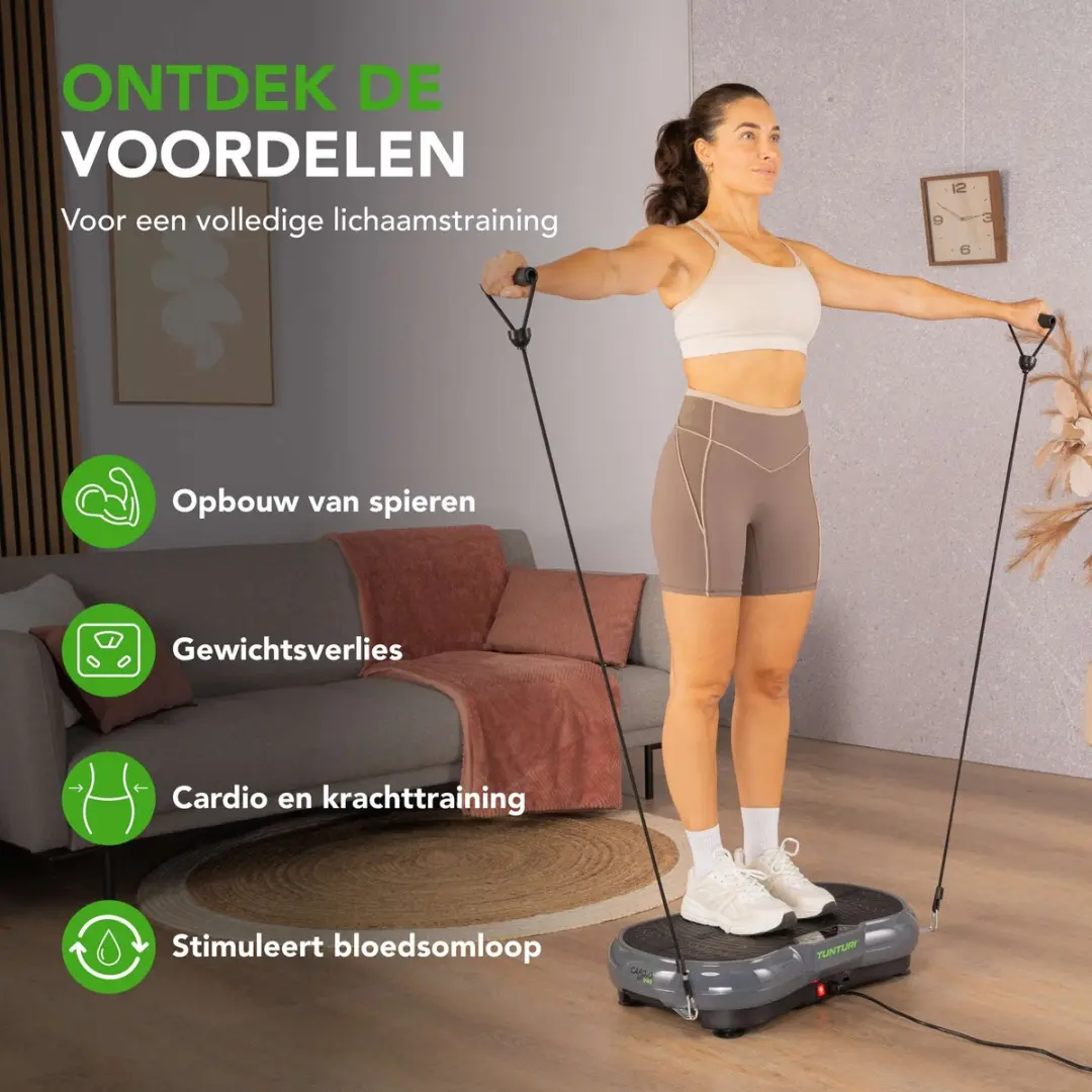 Tunturi Cardio Fit V40 Trilplaat - 99 Snelheden - Grijs/Zwart - afbeelding 6 van 6