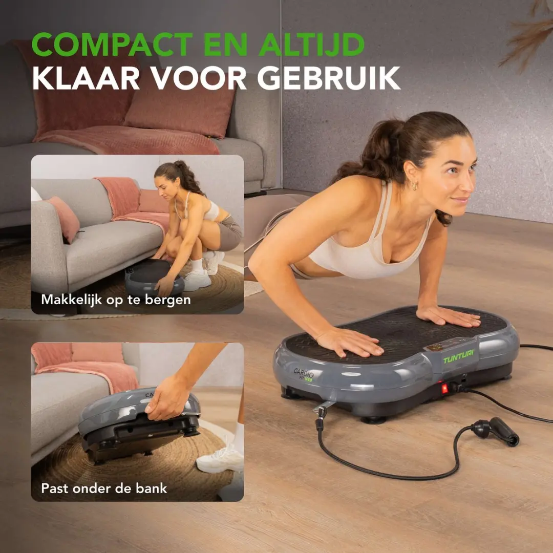 Tunturi Cardio Fit V40 Trilplaat - 99 Snelheden - Grijs/Zwart