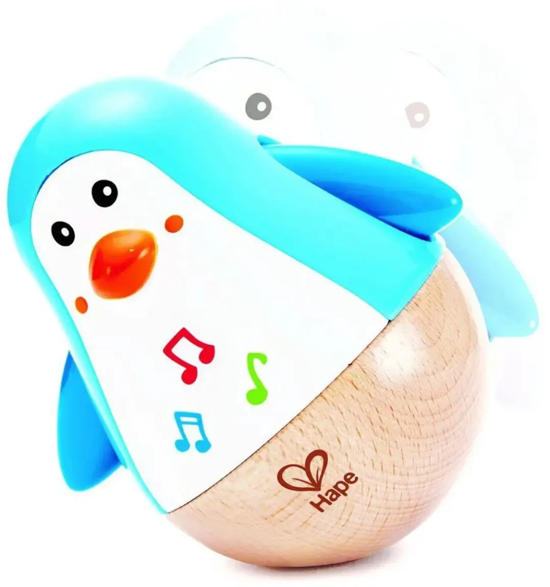 Hape Pinguïn Muzikale Wiebelaar - Veelkleurig